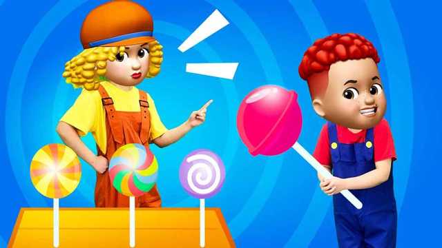 Dance video | The wonderful magical adventure of five lollipops | Nursery rhyme 🎵🎈 img