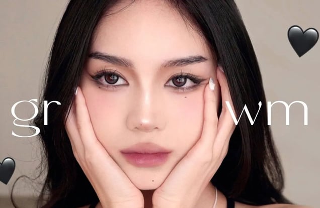 Everyday Cool Tone Makeup 🐈⬛ #grwm img