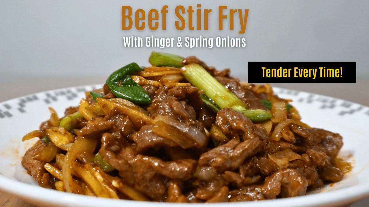 The BEST Chinese Stir Fry Beef with Ginger & Spring Onion (姜葱牛肉) | Full Recipe + Pro Tips img