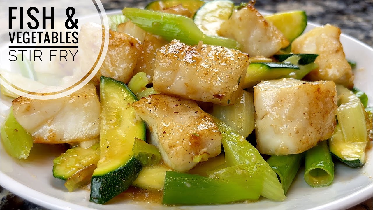 Fish And Vegetables Stir Fry | Quick, Easy And Healthy Cod Fillet Stir Fry Recipe img